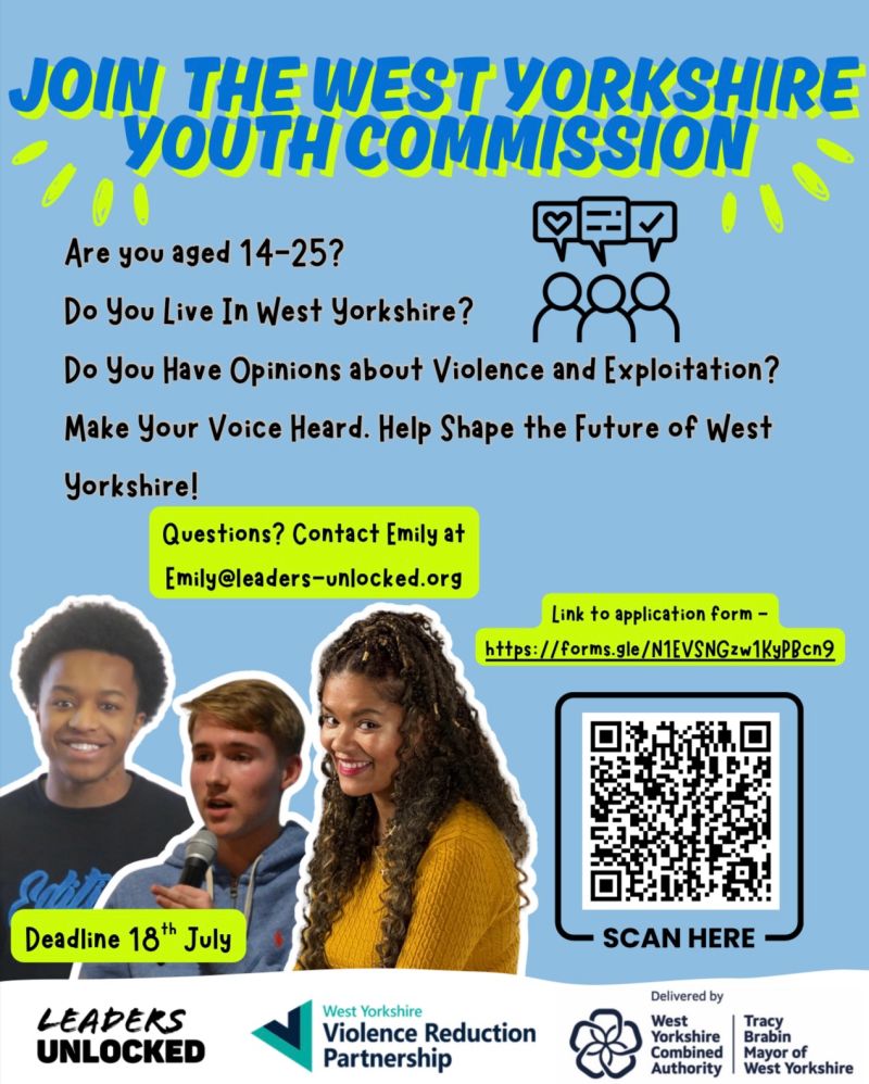 poster for leaders unlocked youth commission